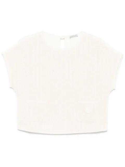 tweed T-shirt by MONCLER