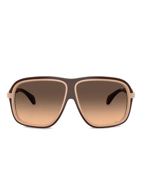 two-tone pilot-frame sunglasses by MONCLER