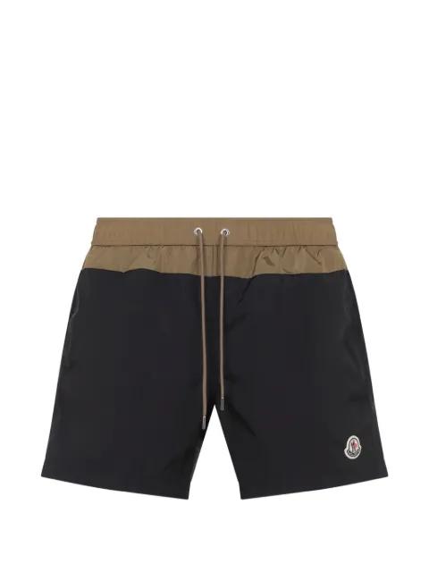 two-tone swim shorts by MONCLER