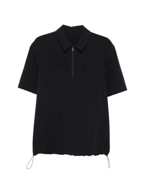 zip-fastening drawstring-hem polo shirt by MONCLER