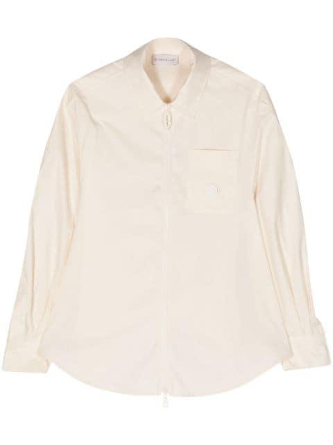 zip-up cotton overshirt by MONCLER