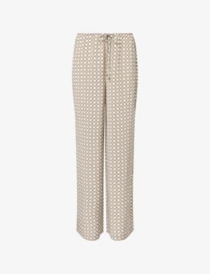 Belize Wide-Leg Silk Trousers by MONDAY