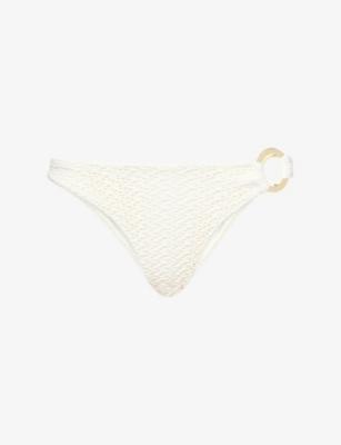 Bronte Gold-Ring Crochet Bikini Bottoms by MONDAY