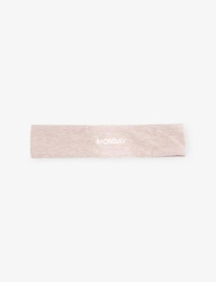 Embroidered-Logo Double-Layer Stretch-Jersey Headband by MONDAY