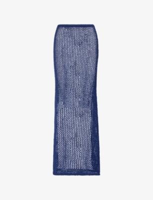 Fontelina Crochet Cotton-Blend Knit Maxi Skirt by MONDAY