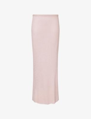 Fontelina Mid-Waist Open-Knit Maxi Skirt by MONDAY
