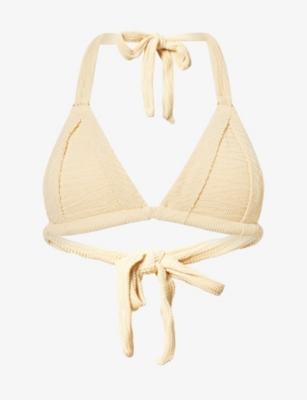 Morocco Triangle-Cup Crinkle Bikini Top by MONDAY