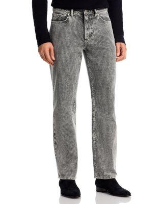 Caine Slim Straight Jeans in Acid Carbon by MONFRERE