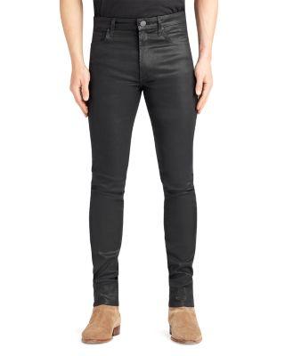 Greyson Coated Skinny Fit Jeans in Coated Noir by MONFRERE