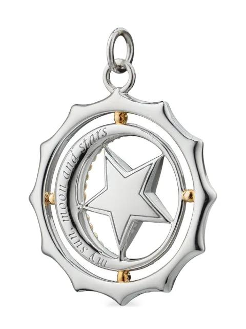 My Sun Moon And Starts embellished pendant by MONICA RICH KOSANN