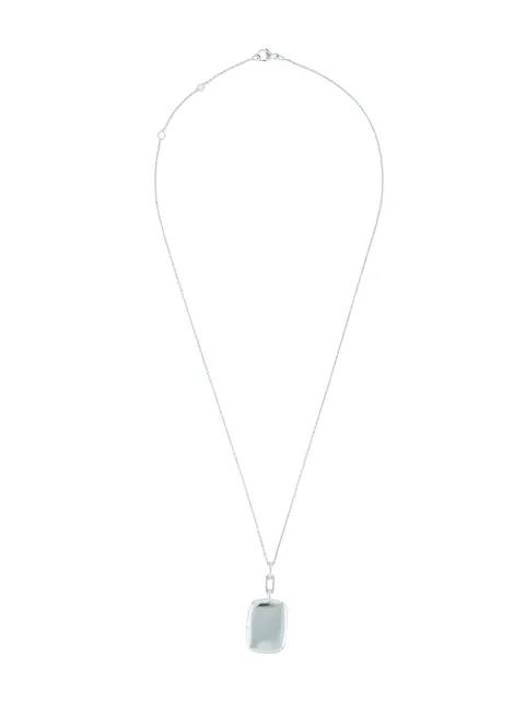 Slim Dee rectangle locket necklace by MONICA RICH KOSANN