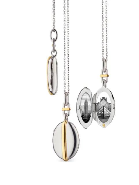 Slim Oval Tess locket necklace by MONICA RICH KOSANN