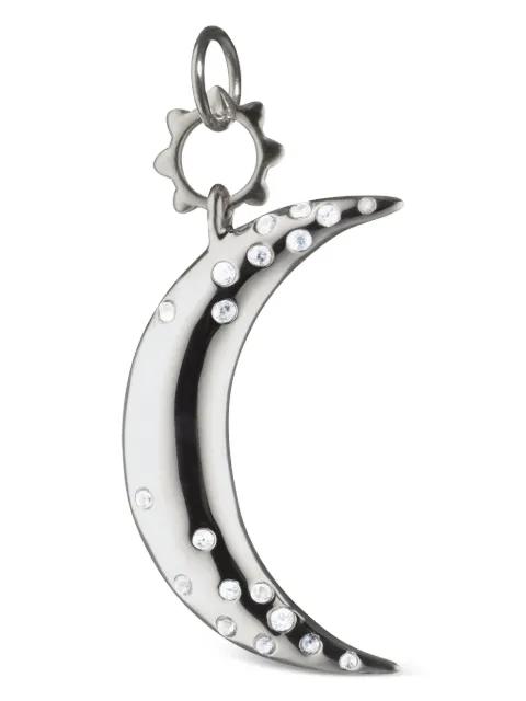 White Sapphire Dream Moon pendant by MONICA RICH KOSANN