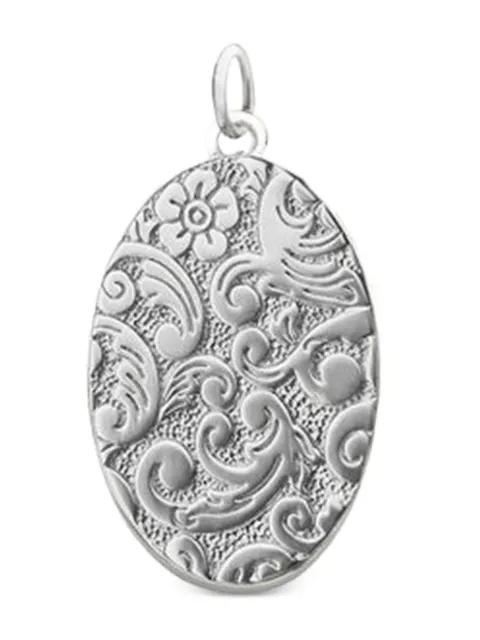 floral-pattern oval-shape pendant by MONICA RICH KOSANN