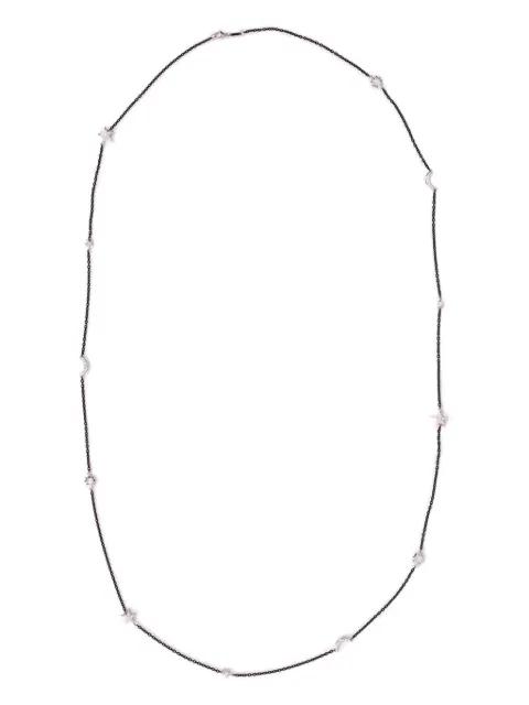multi-stone Moonstone Sun Moon Star necklace by MONICA RICH KOSANN