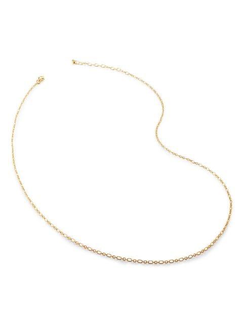 18kt gold vermeil Woven Chain necklace by MONICA VINADER
