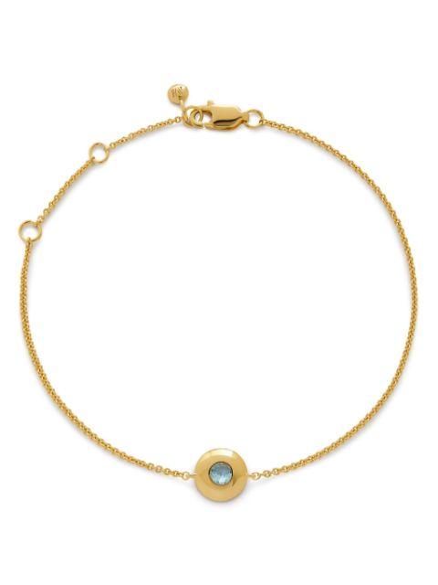18kt yellow gold vermeil March Birthstone bracelet by MONICA VINADER