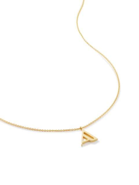 Alphabet A charm necklace by MONICA VINADER