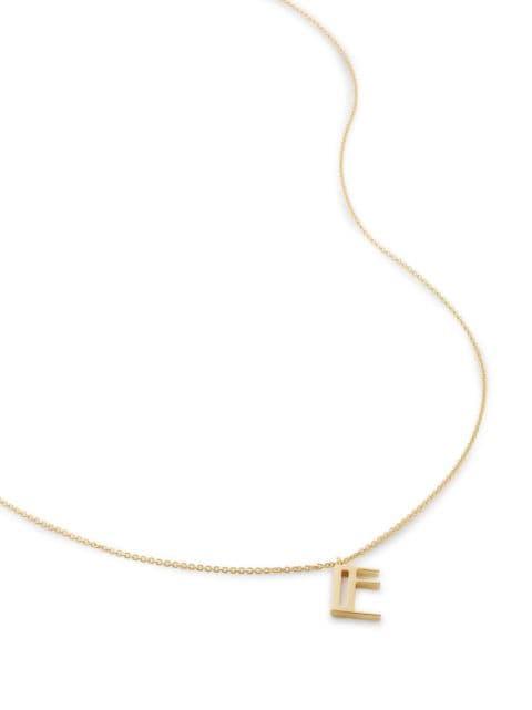 Alphabet E polished-finish necklace by MONICA VINADER