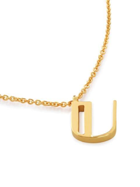 Alphabet U necklace by MONICA VINADER