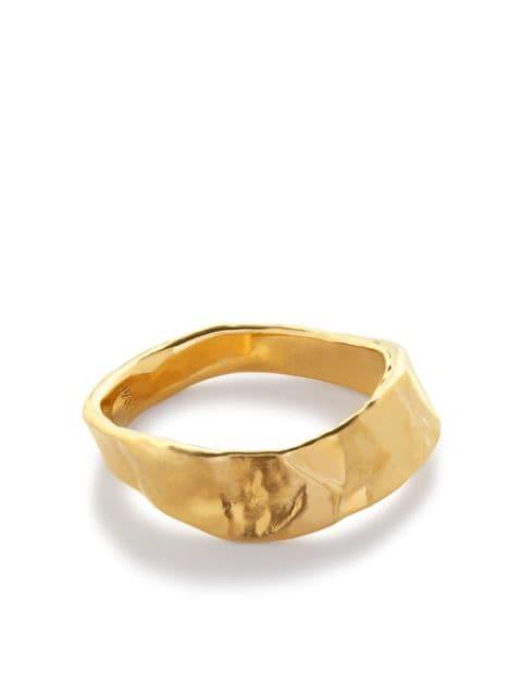 Capri stacking hammered ring by MONICA VINADER