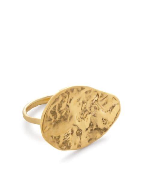 Capri teardrop sculpted ring by MONICA VINADER