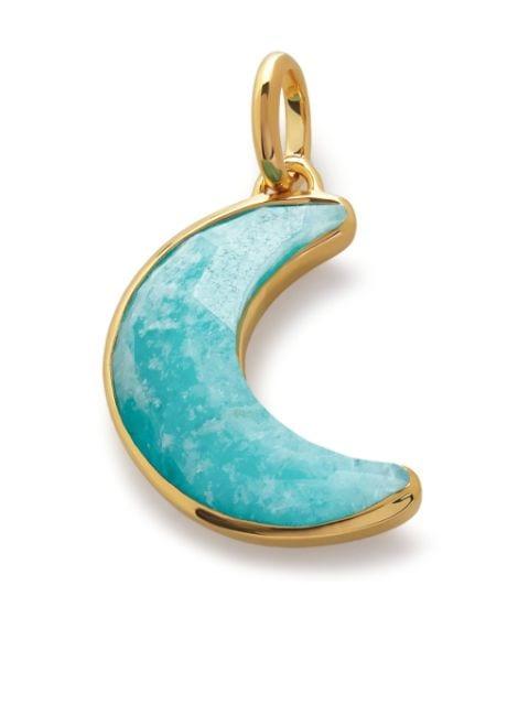 Crescent Moon amazonite charm by MONICA VINADER