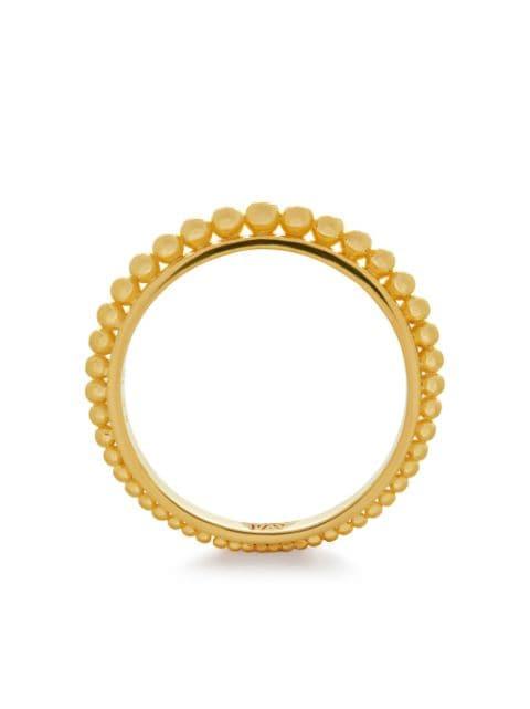 Deia bead-embellished stacking ring by MONICA VINADER