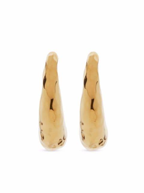 Deia huggie hoop earrings by MONICA VINADER