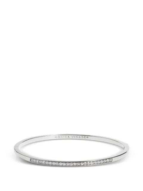 Essential diamond bangle bracelet by MONICA VINADER