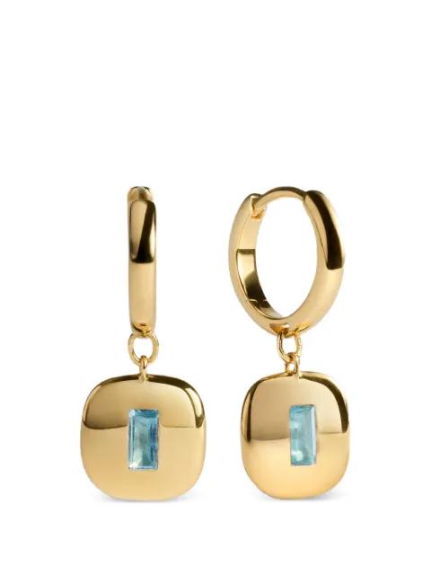 Gemdrop hoop earrings by MONICA VINADER