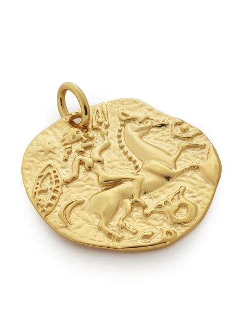Goddess Coin pendant charm by MONICA VINADER