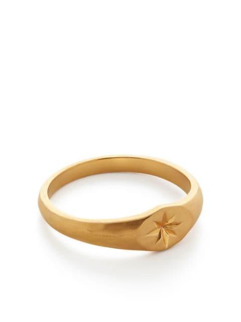 Guiding Star signet ring by MONICA VINADER