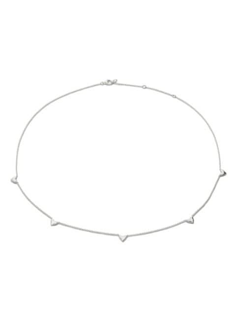 Heart Station sterling silver necklace by MONICA VINADER
