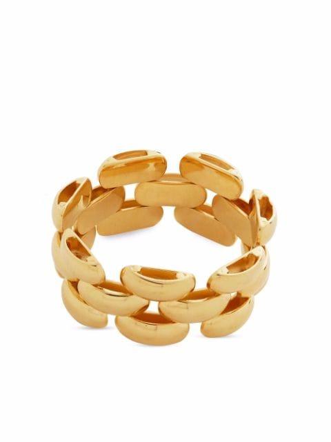Heirloom woven chain ring by MONICA VINADER