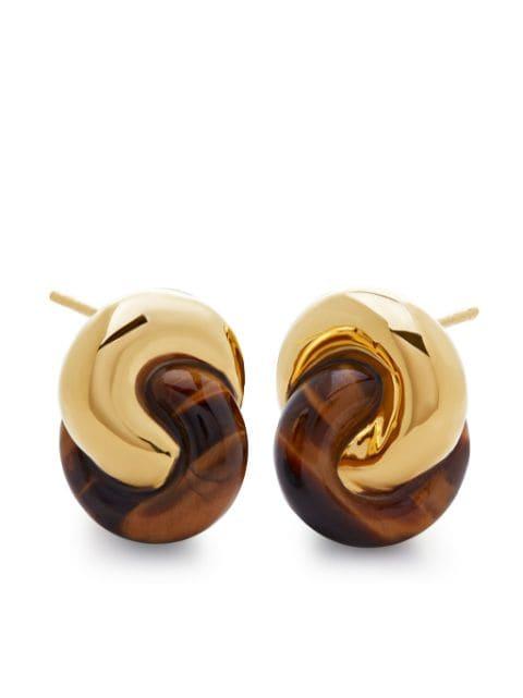Kate Young gemstone earrings by MONICA VINADER