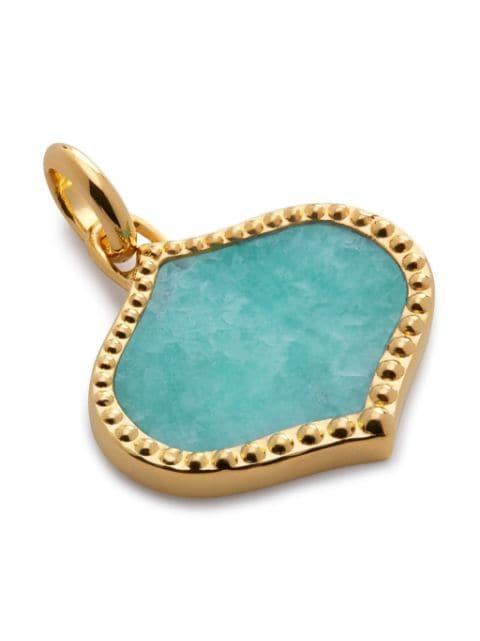Lotus Amazonite pendant charm by MONICA VINADER