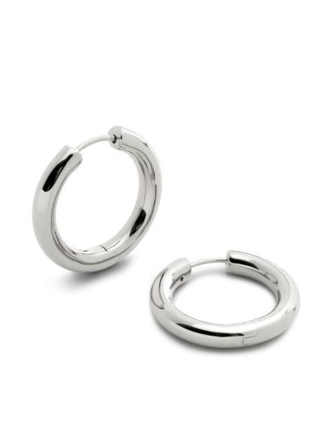 Medium Essentials Click tube hoop earrings by MONICA VINADER