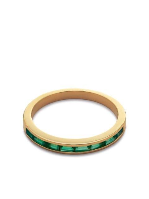 Mini Baguette Half Eternity ring by MONICA VINADER