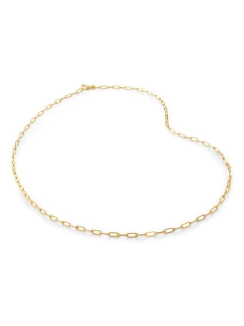 Mini Paperclip chain necklace by MONICA VINADER