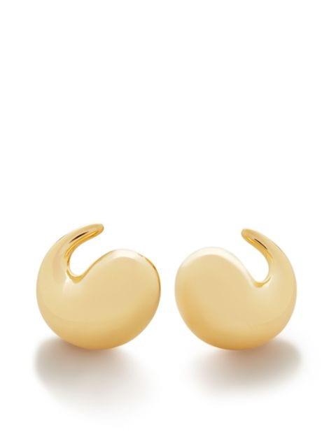 Nura gold vermeil wrap earrings by MONICA VINADER