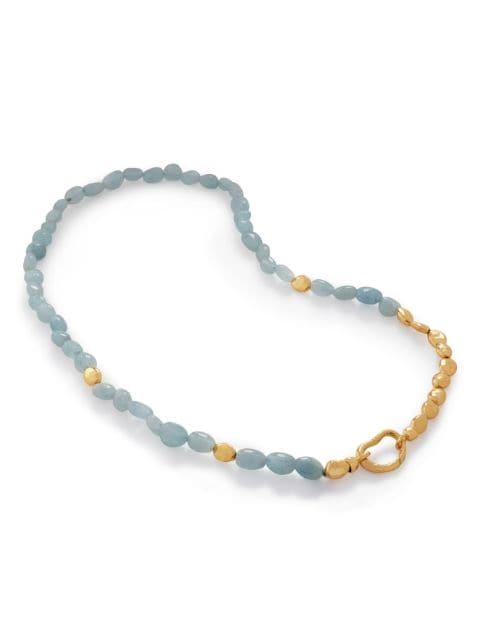 Rio aquamarine beaded necklace by MONICA VINADER