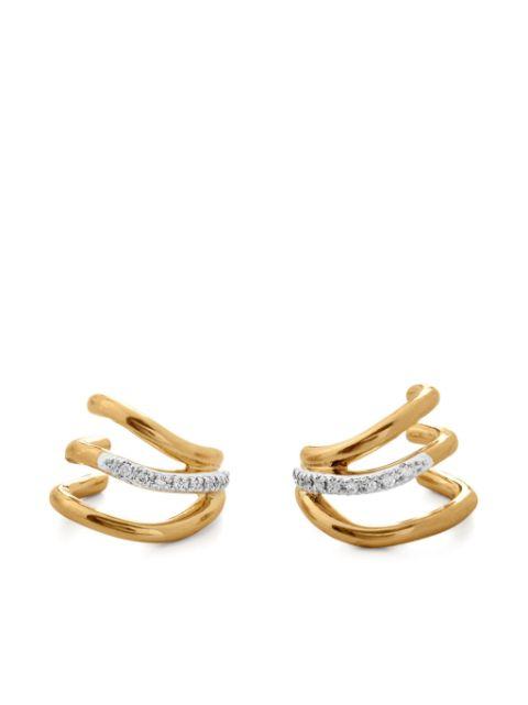 Riva huggie earrings by MONICA VINADER