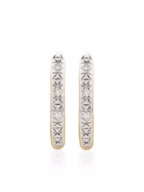 Riva mini huggie earrings by MONICA VINADER