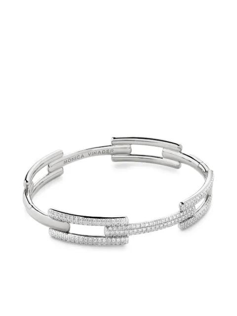 Signature Link diamond bracelet by MONICA VINADER