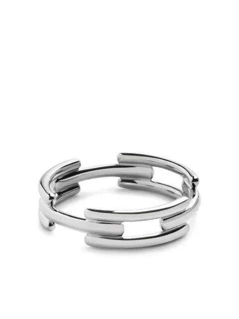 Signature Link stacking ring by MONICA VINADER
