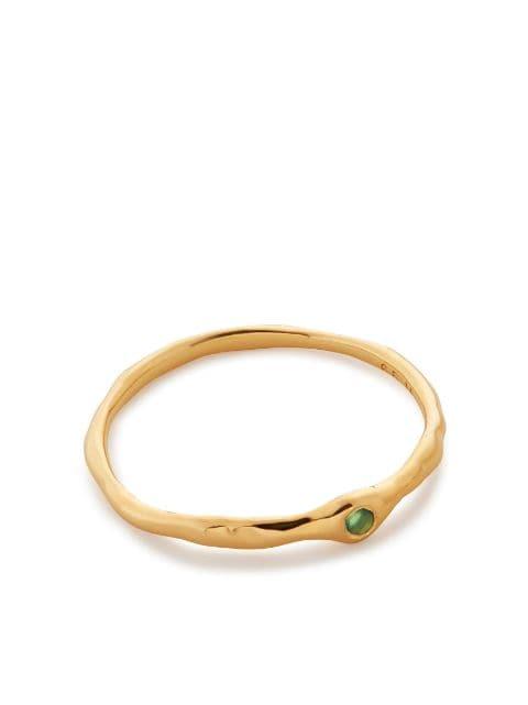 Siren onyx stacking ring by MONICA VINADER