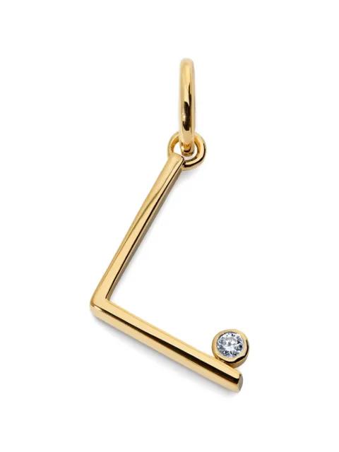 Solitaire diamond pendant by MONICA VINADER