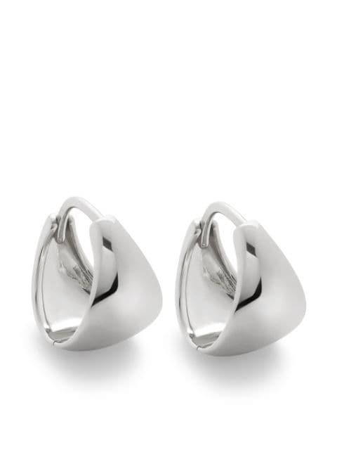 Tapered Huggie earrings by MONICA VINADER