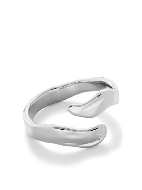 The Wave asymmetric wrap ring by MONICA VINADER